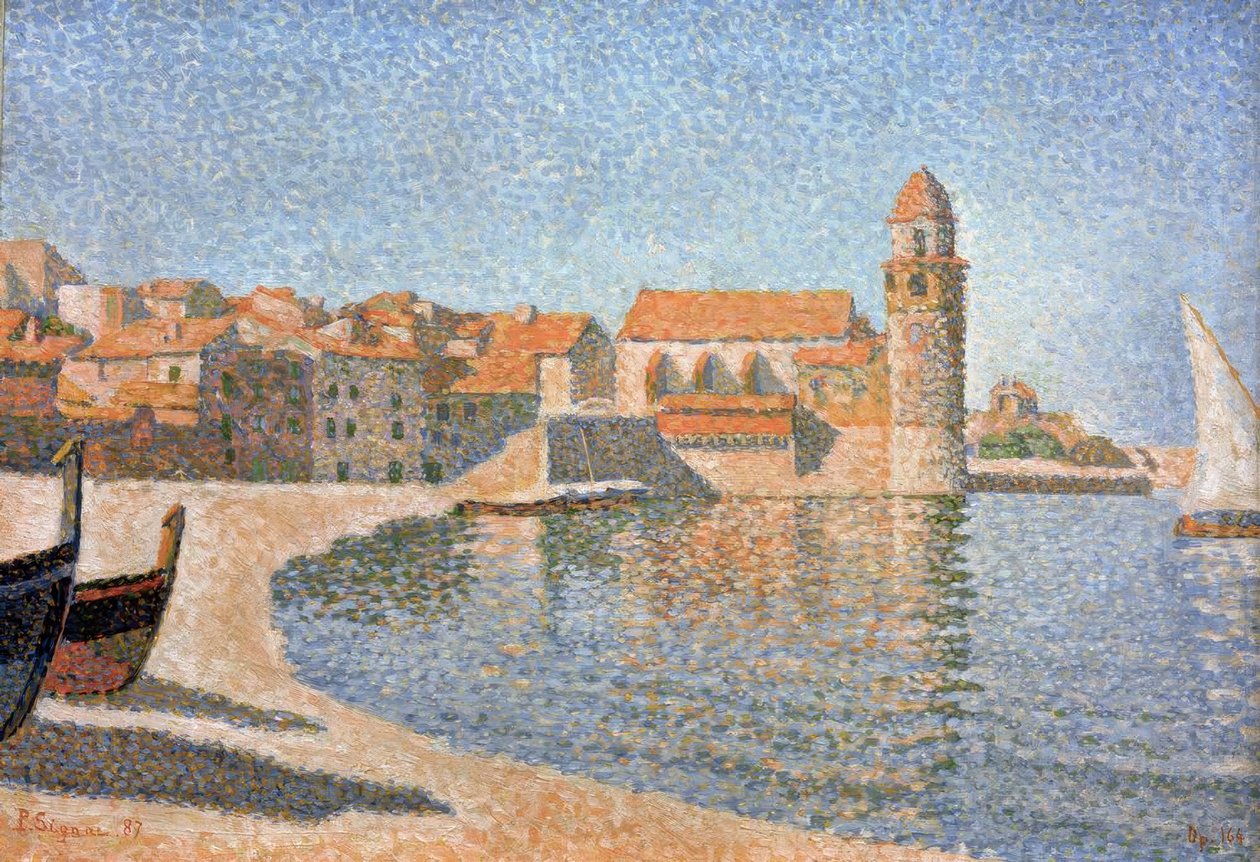 Udsigt over Collioure af Paul Signac