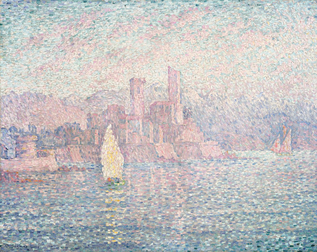 Antibes, morgen, 1903 af Paul Signac