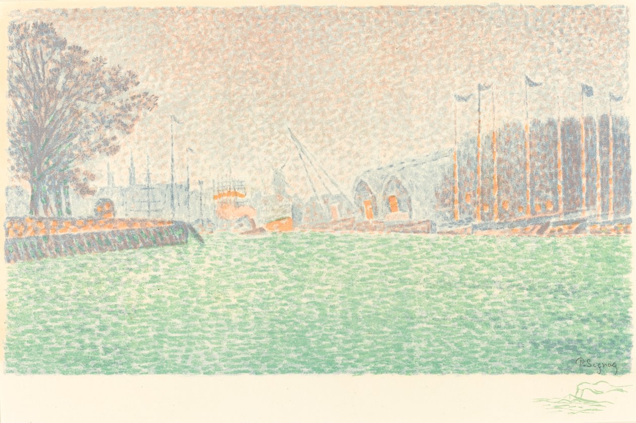 At Flushing (A Flessingue) af Paul Signac