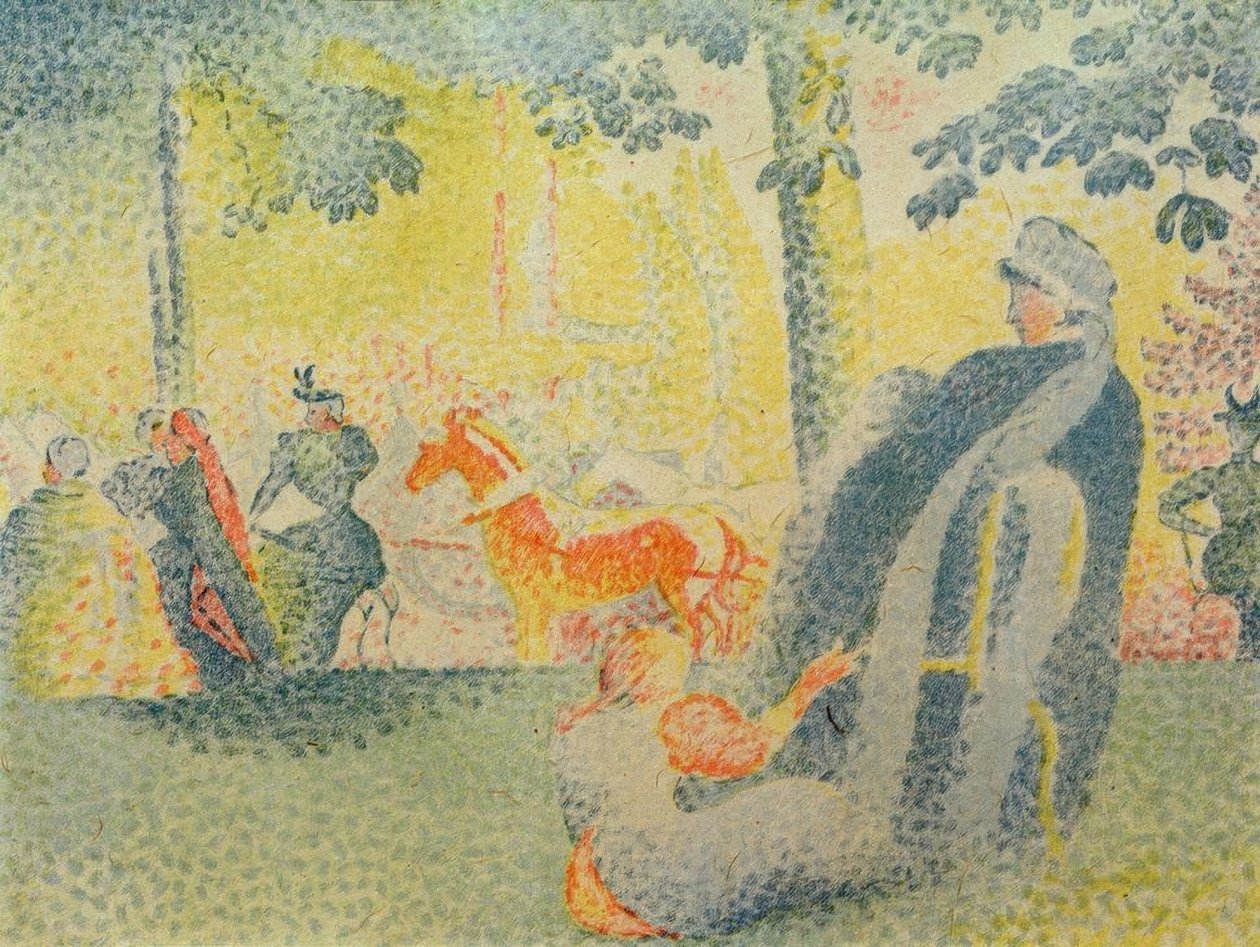 På Champs-Elysées af Paul Signac