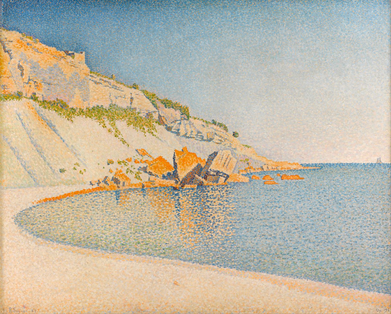 ""Cassis, Cap Lombard, Opus 196"" Maleri af Paul Signac (1863-1935) 1889 - Olie på lærred Dim 83,5x99,8 cm Gemeentemuseum Den Haag af Paul Signac