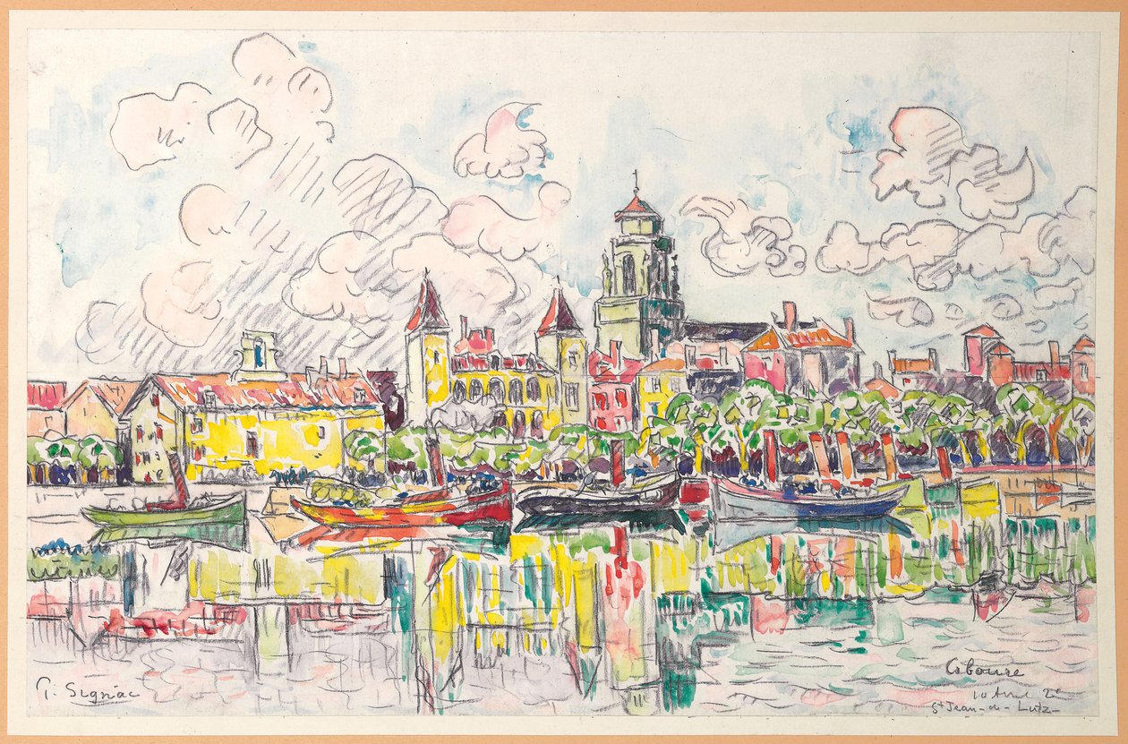 Ciboure, Saint-Jean-de-Luz, 1920 af Paul Signac