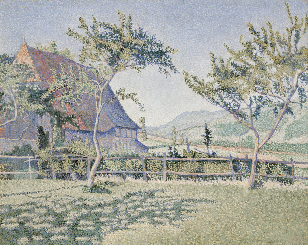 Comblat-le-Château, Engen, Opus 161, juni-juli 1887 (olie på lærred) af Paul Signac