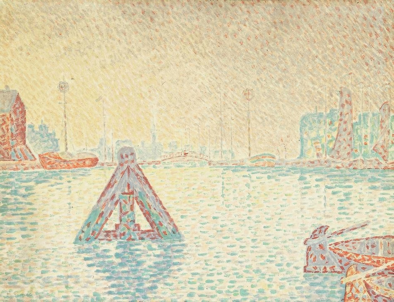 I Holland - La Balise af Paul Signac