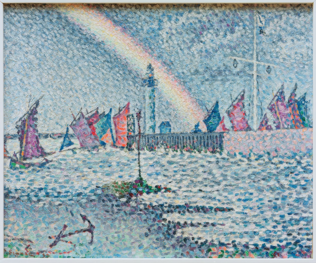 Indgang til havnen i Honfleur af Paul Signac