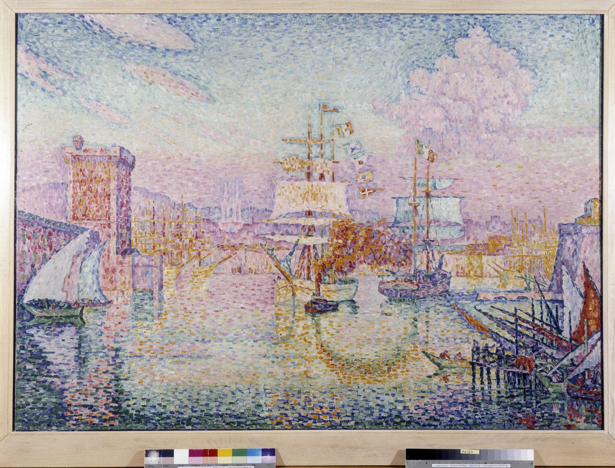Adgang til havnen i Marseille. Maleri af Paul Signac (1895-1935) af Paul Signac