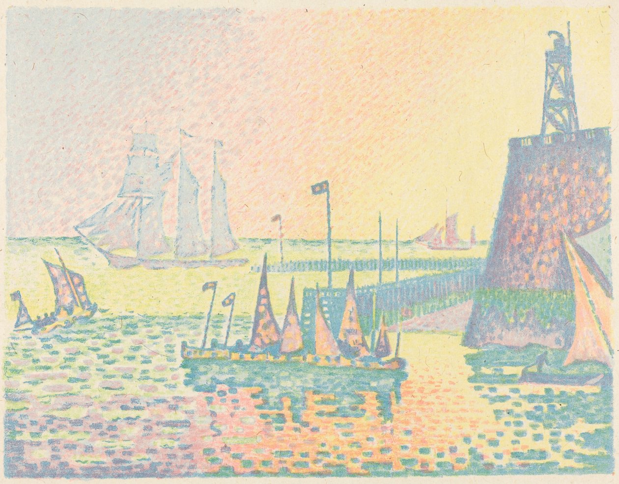 Aften af Paul Signac