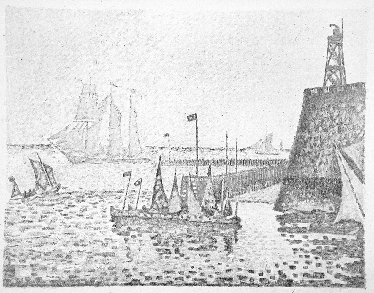 Aften af Paul Signac