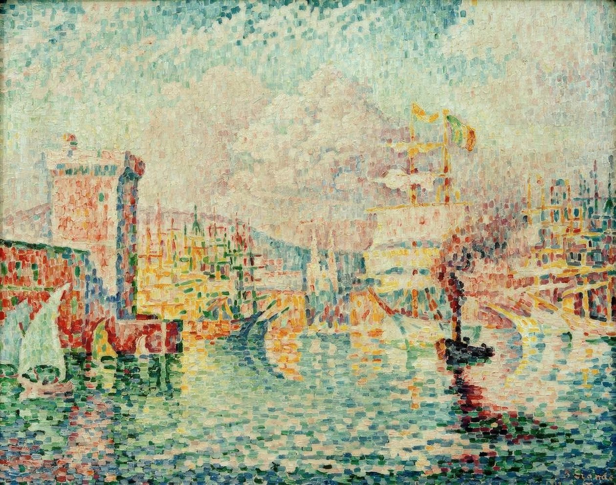 Marseilles havn af Paul Signac