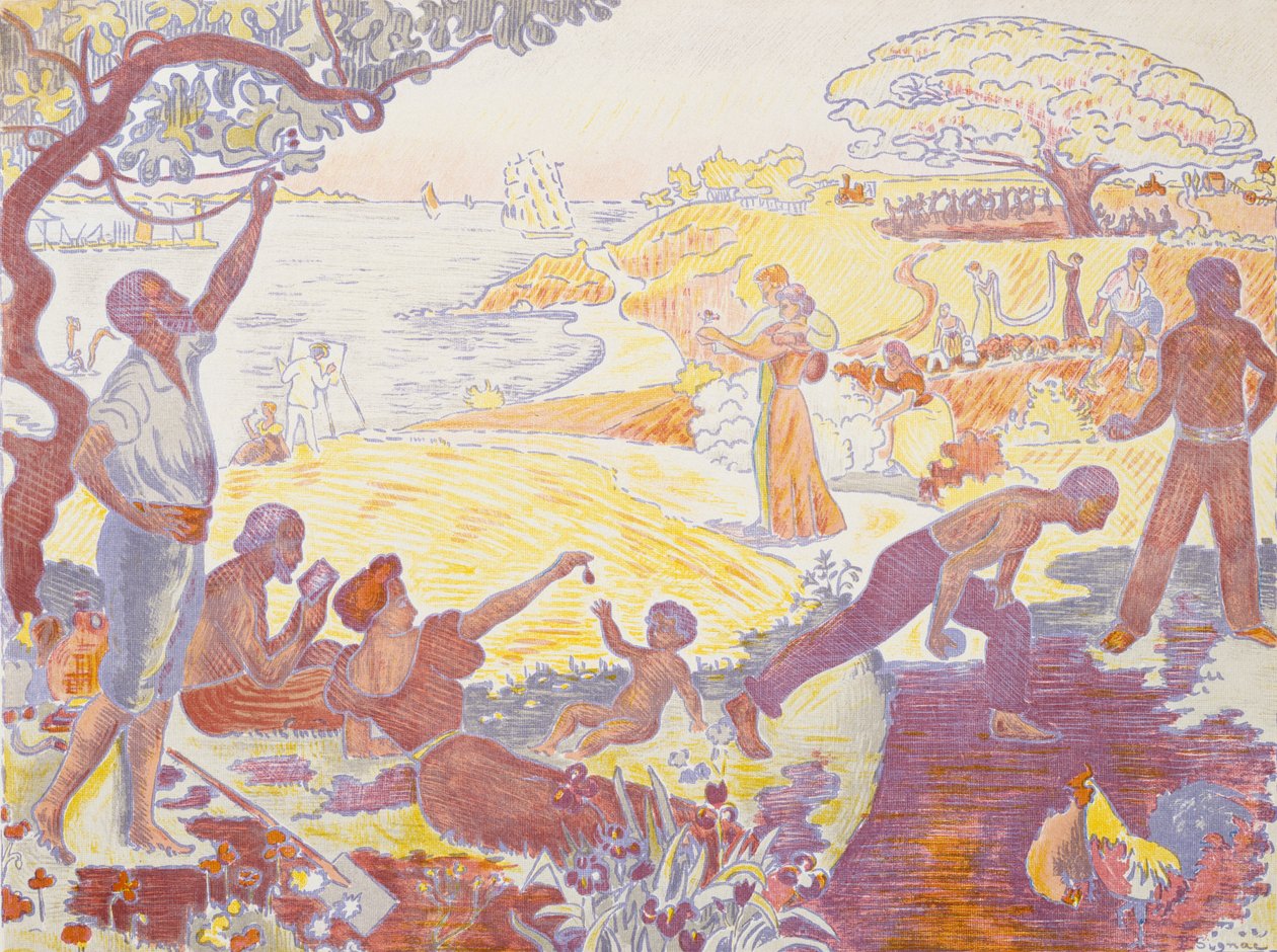 I harmoniens tid: Livsglæden - søndag ved havet af Paul Signac