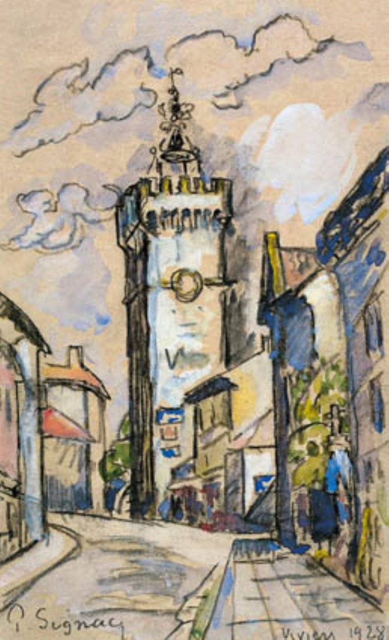Klokketårnet i Viviers af Paul Signac