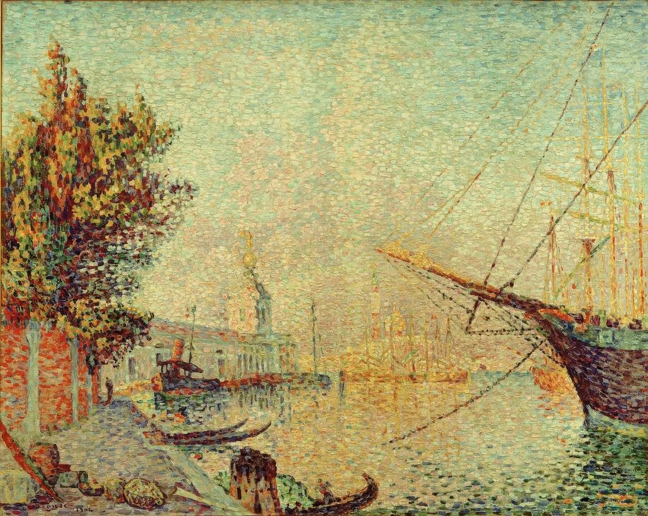 La Dogana (Venise) af Paul Signac