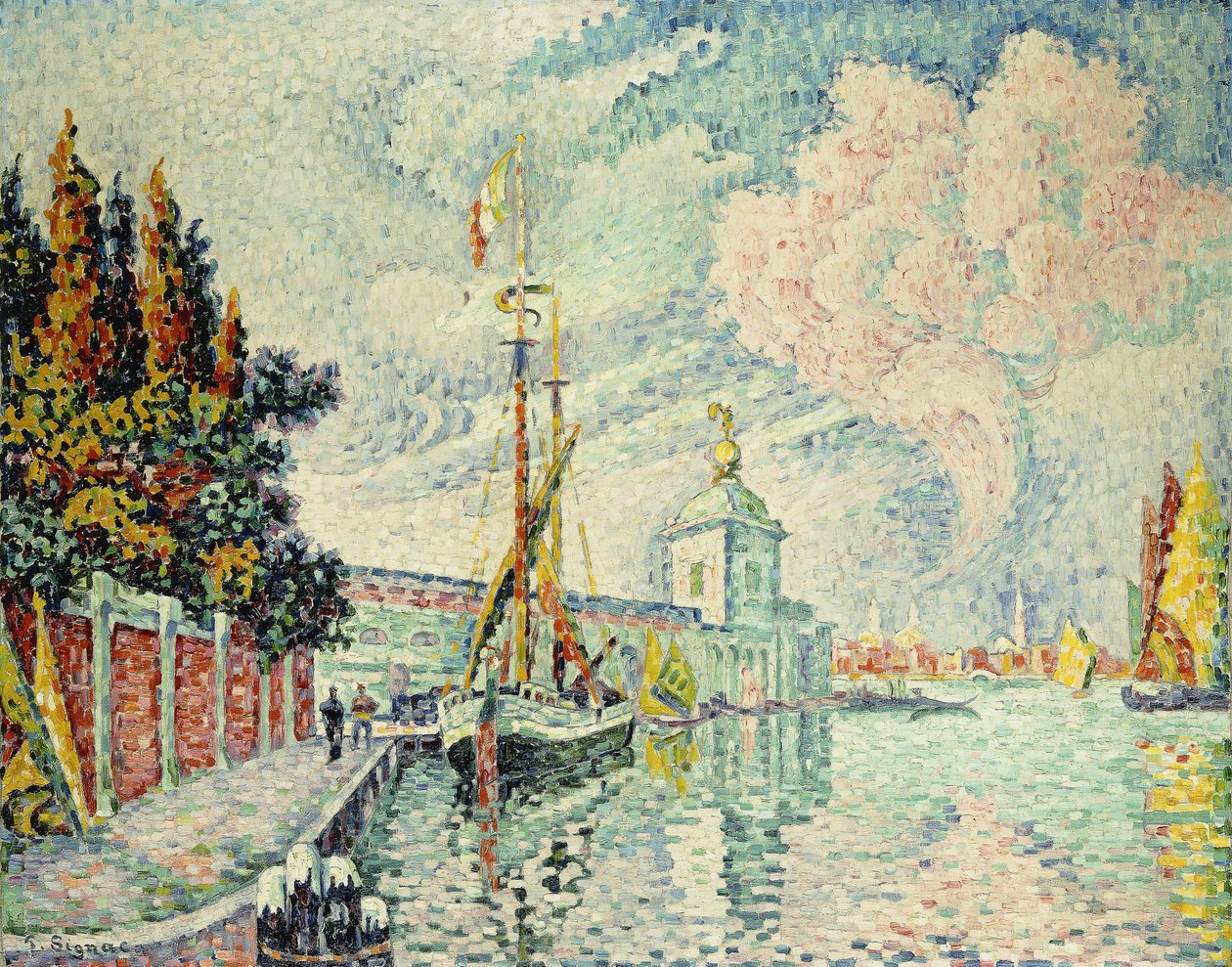 Toldboden, 1909 af Paul Signac