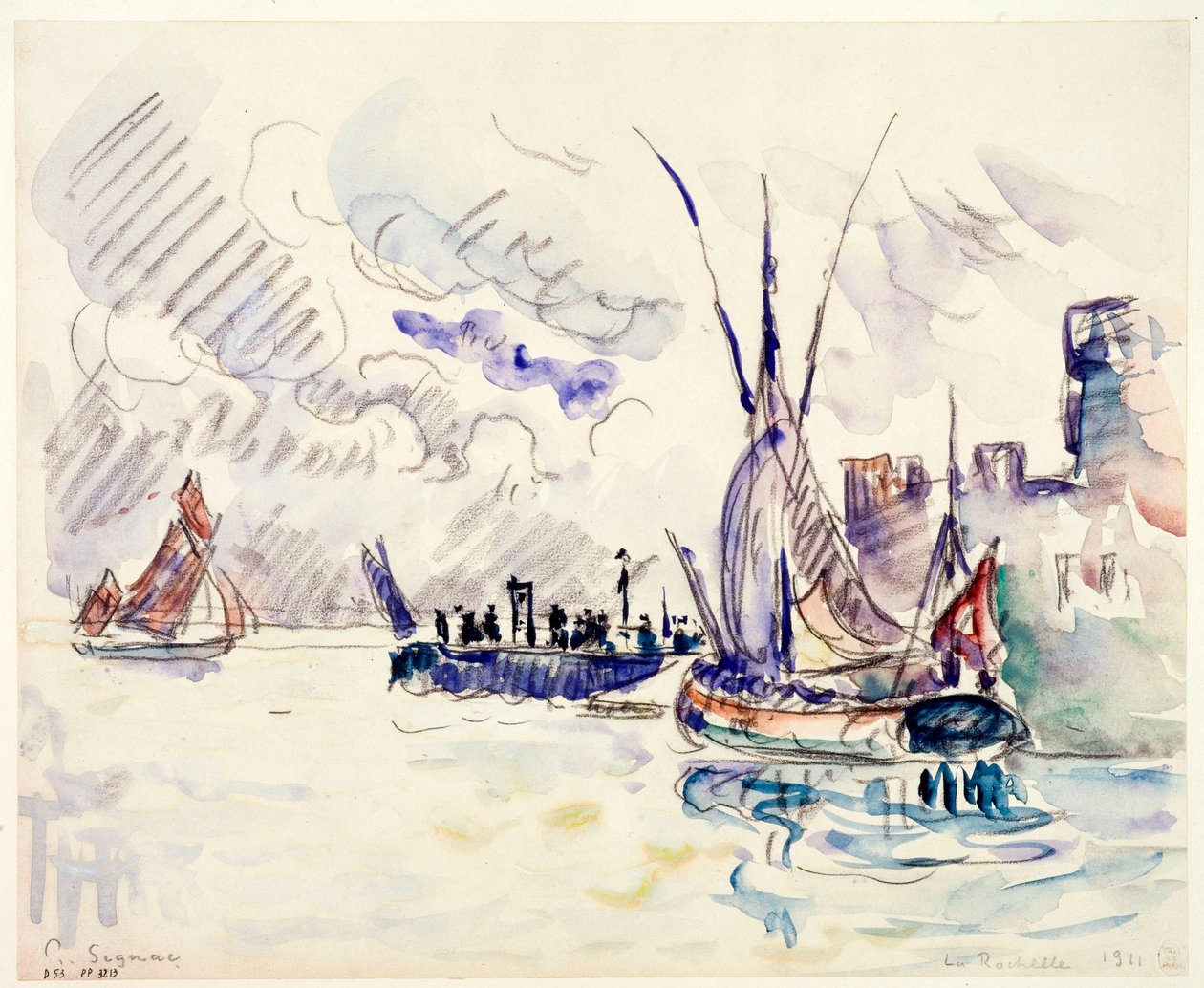 La Rochelle af Paul Signac