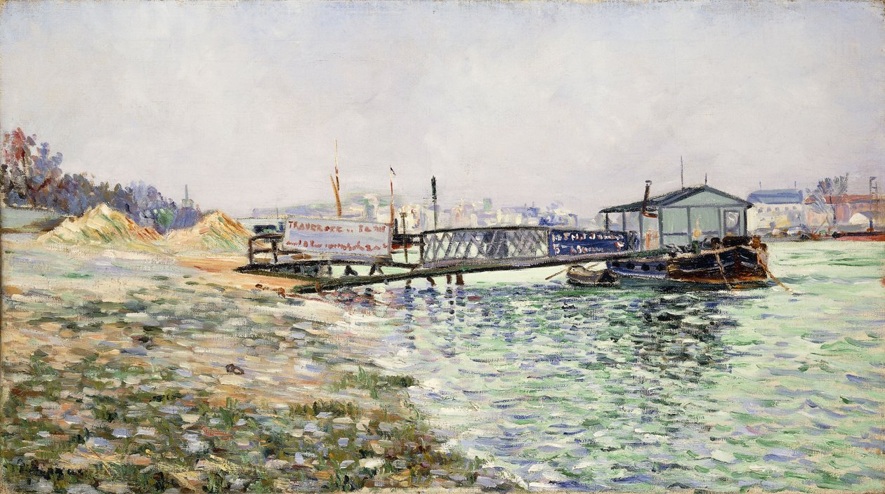 Seinen ved Jardin des Plantes, 1884 af Paul Signac