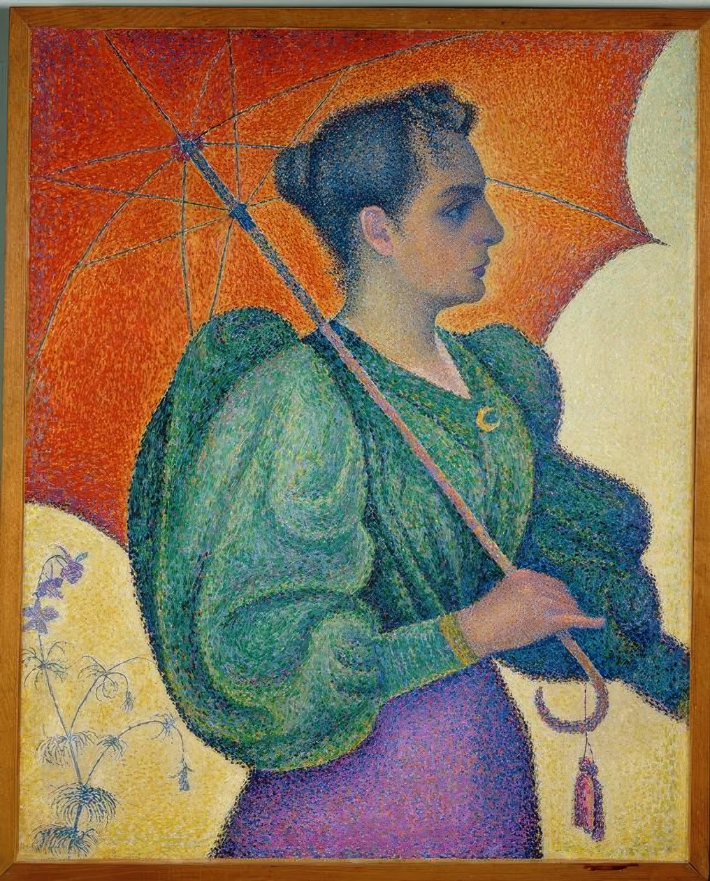 Kvinden med parasollen af Paul Signac