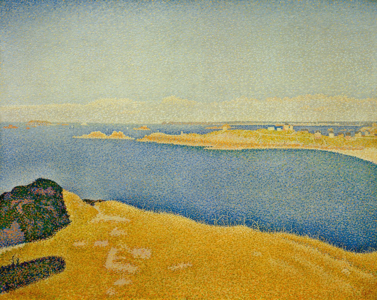 Havet, Saint-Briac. Guerin garde. Saint-Lunaire (Opus 2 af Paul Signac