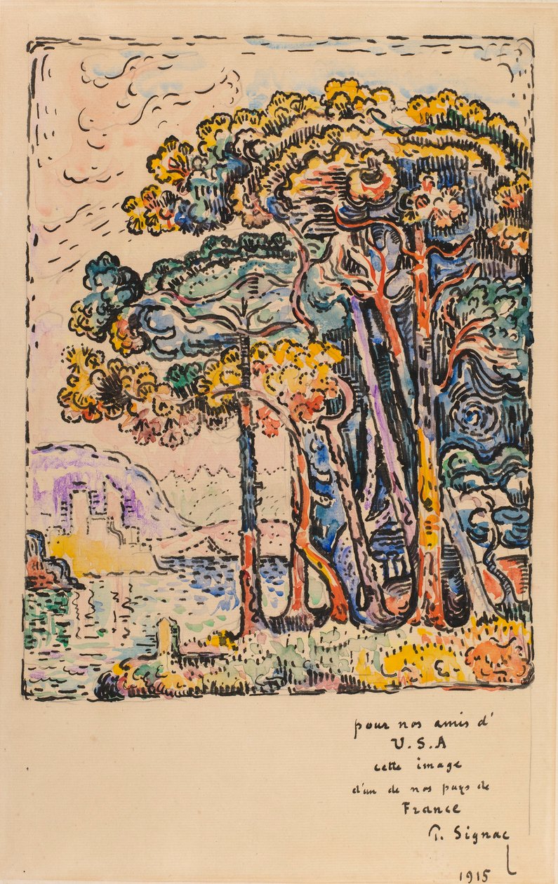 Landskab af Paul Signac