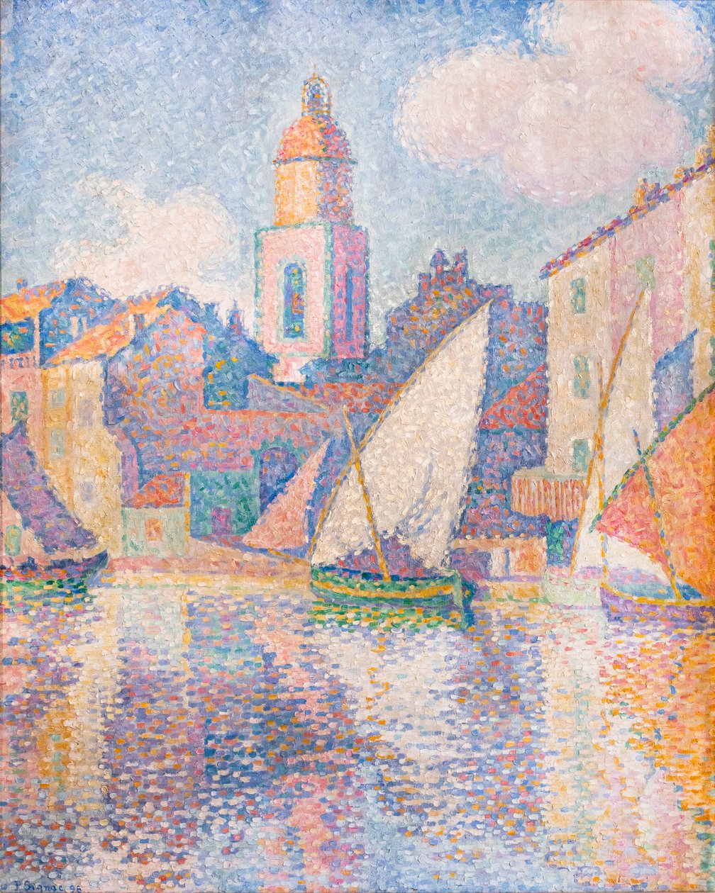 Klokketårnet i Saint-Tropez af Paul Signac