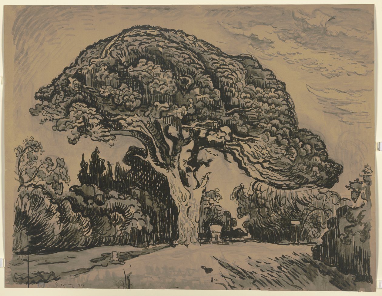 Le Pin Bertaud af Paul Signac