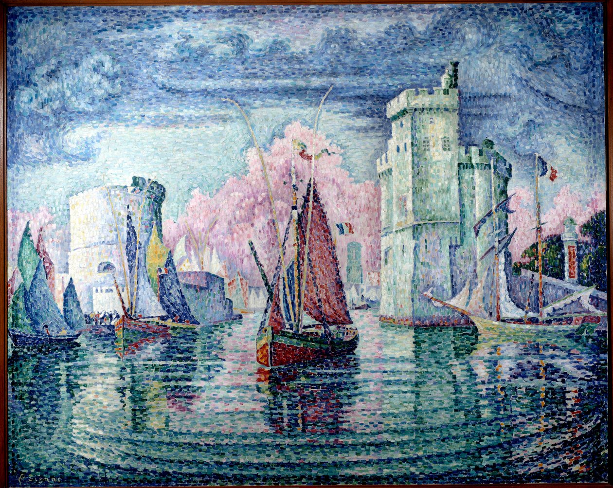 Havnen i La Rochelle Maleri af Paul Signac (1863-1935) 1921 Søn. 1,3x1,62 m Paris, Musée d