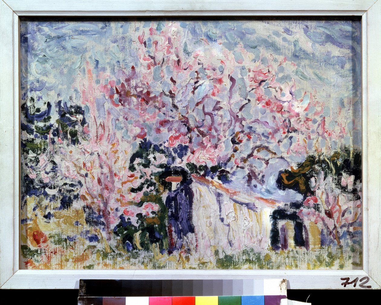"Forår i Provence" (Forår i Provence) Maleri af Paul Signac (1863-1935) 1903 Pushkin Museum, Moskva af Paul Signac