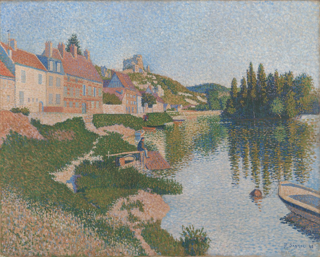 Les Andelys af Paul Signac
