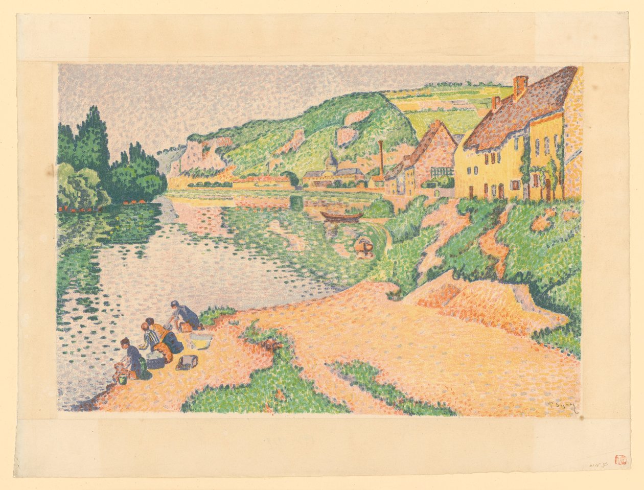 Les Andelys af Paul Signac