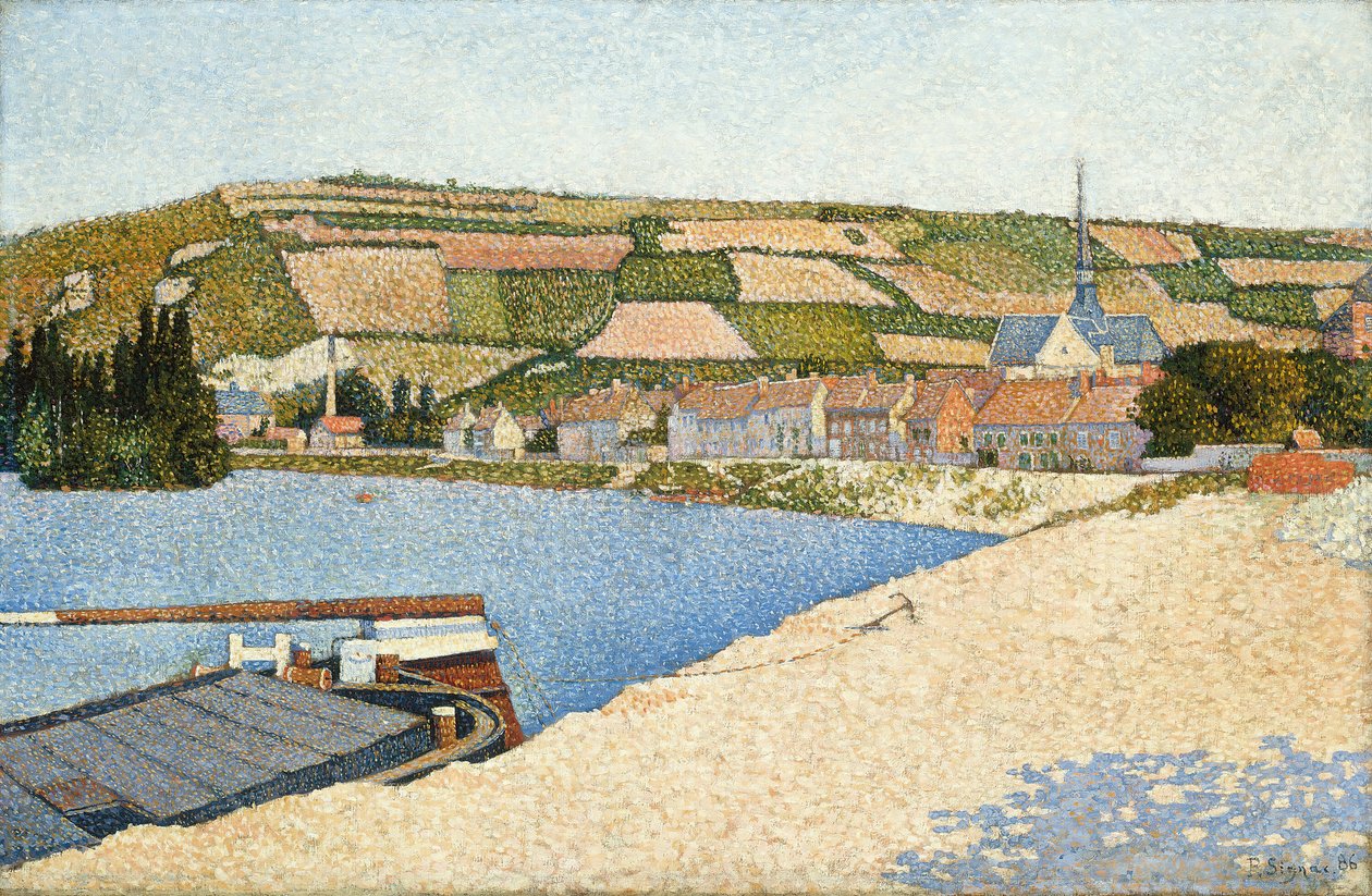 Les Andelys, Avalkysten, 1886. af Paul Signac