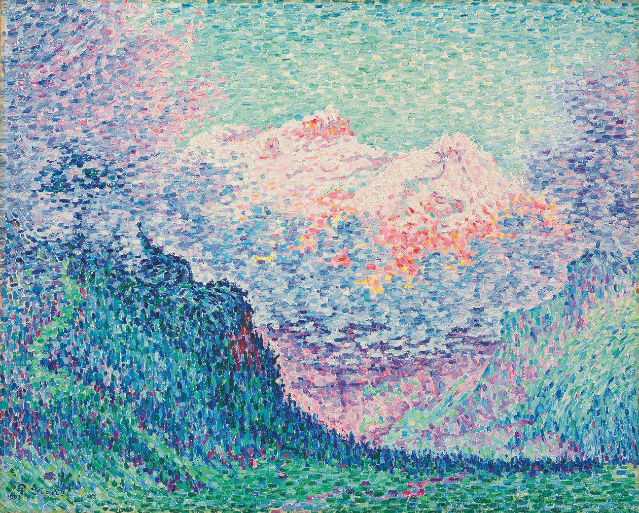 Les Diablerets af Paul Signac