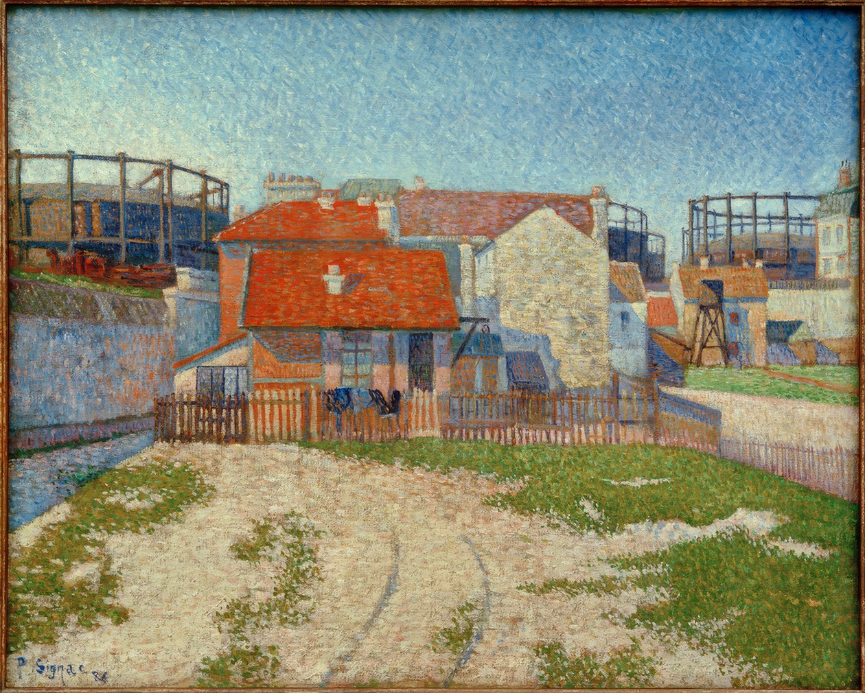 Gasometre, Clichy af Paul Signac