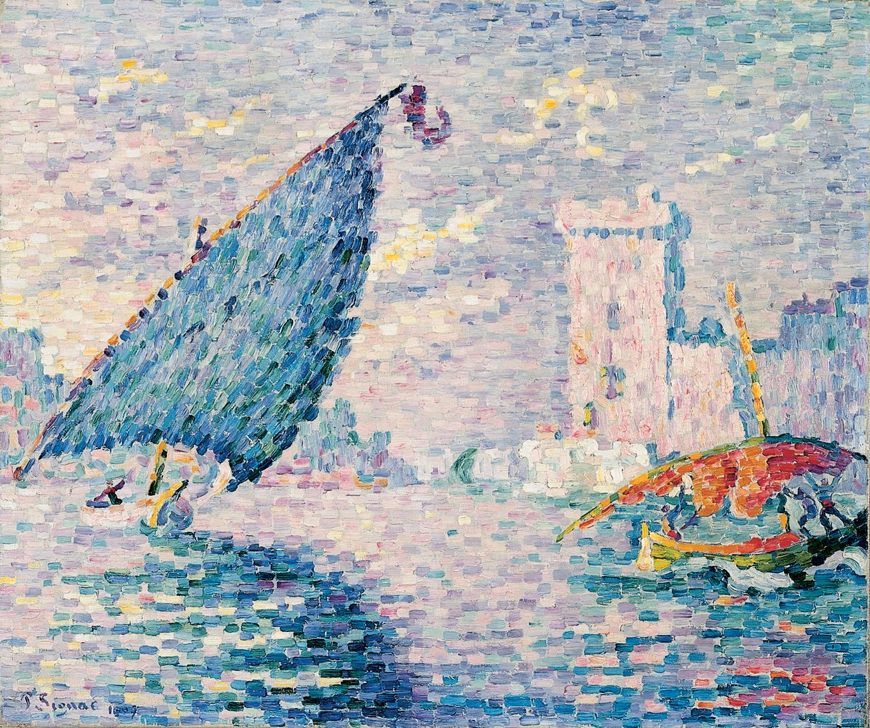 Marseille, Fiskerbåde, 1907 af Paul Signac