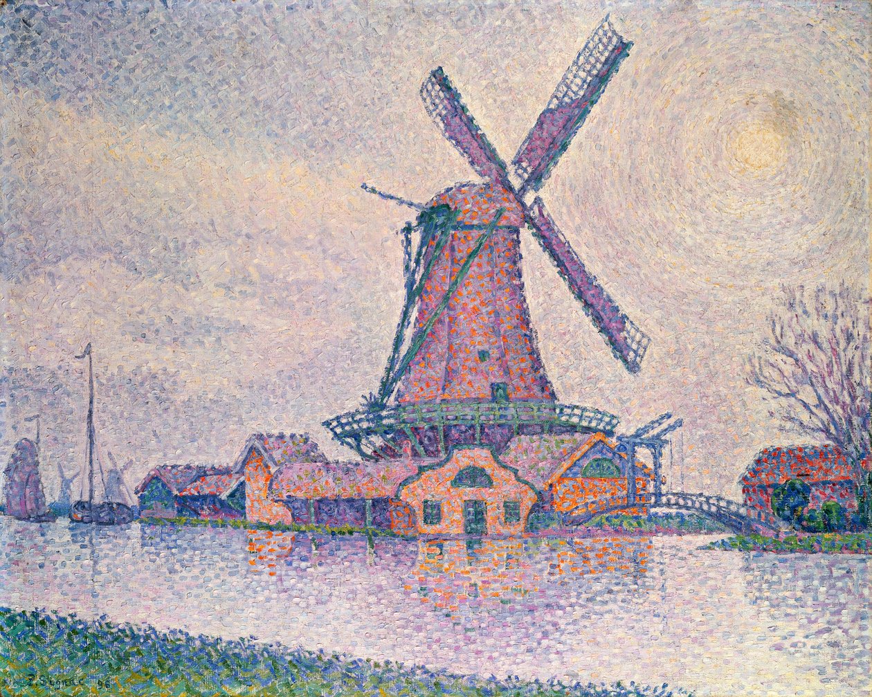 Edam Mølle, 1896 af Paul Signac