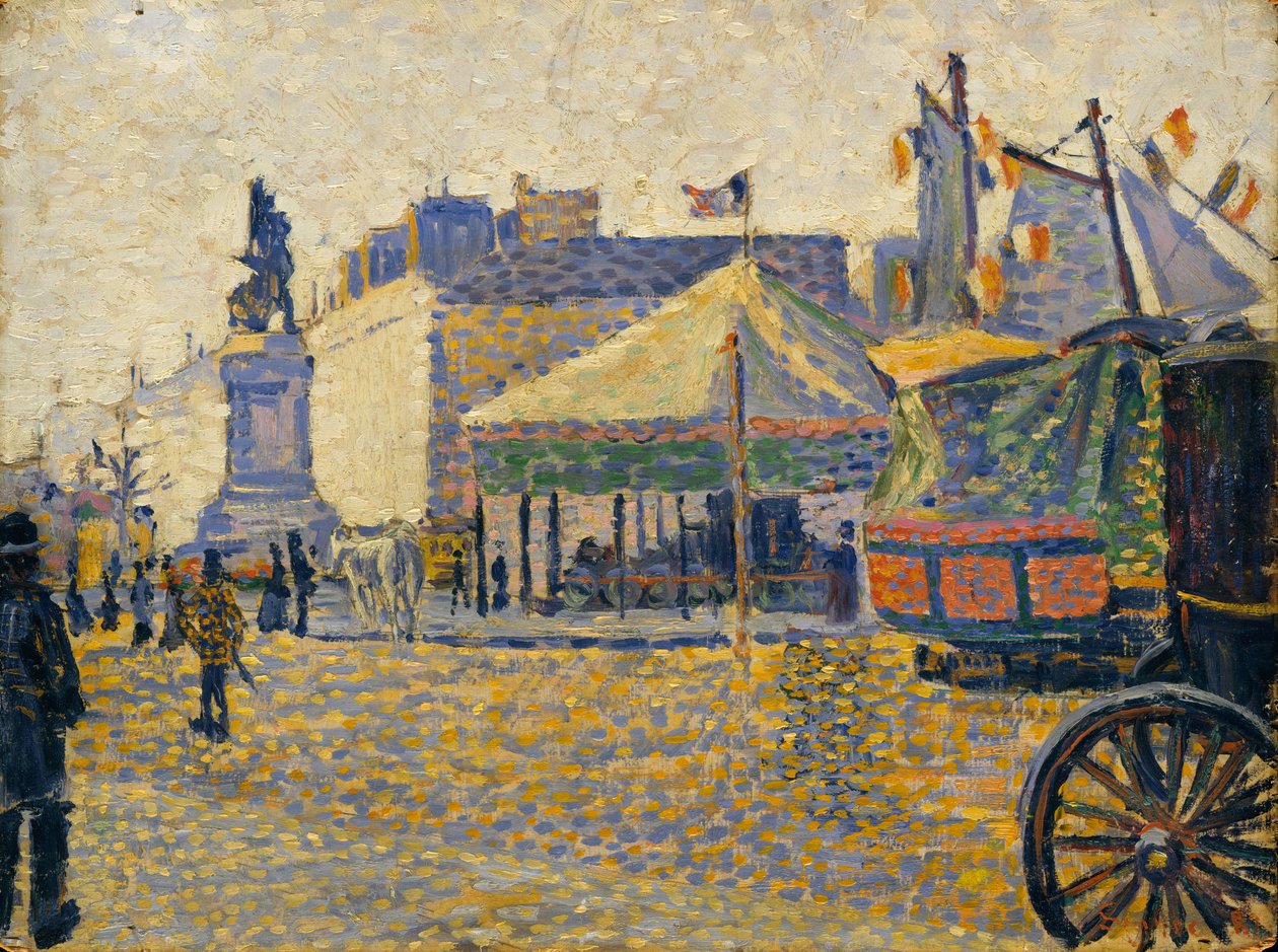 Place de Clichy, 1887 af Paul Signac