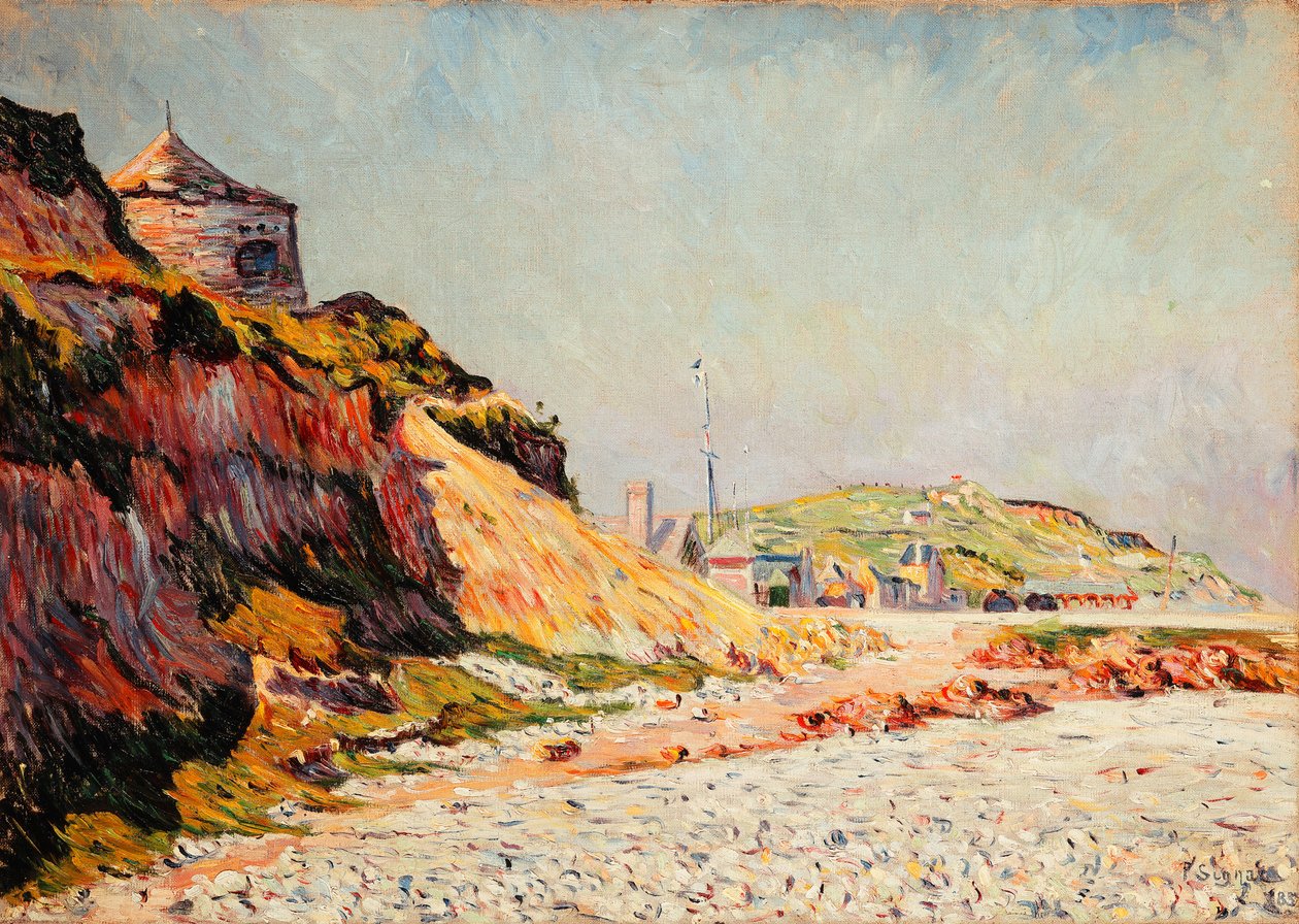 Port-en-Bessin, den 14. juli; Port-en-Bessin, 14. juli 1883 af Paul Signac