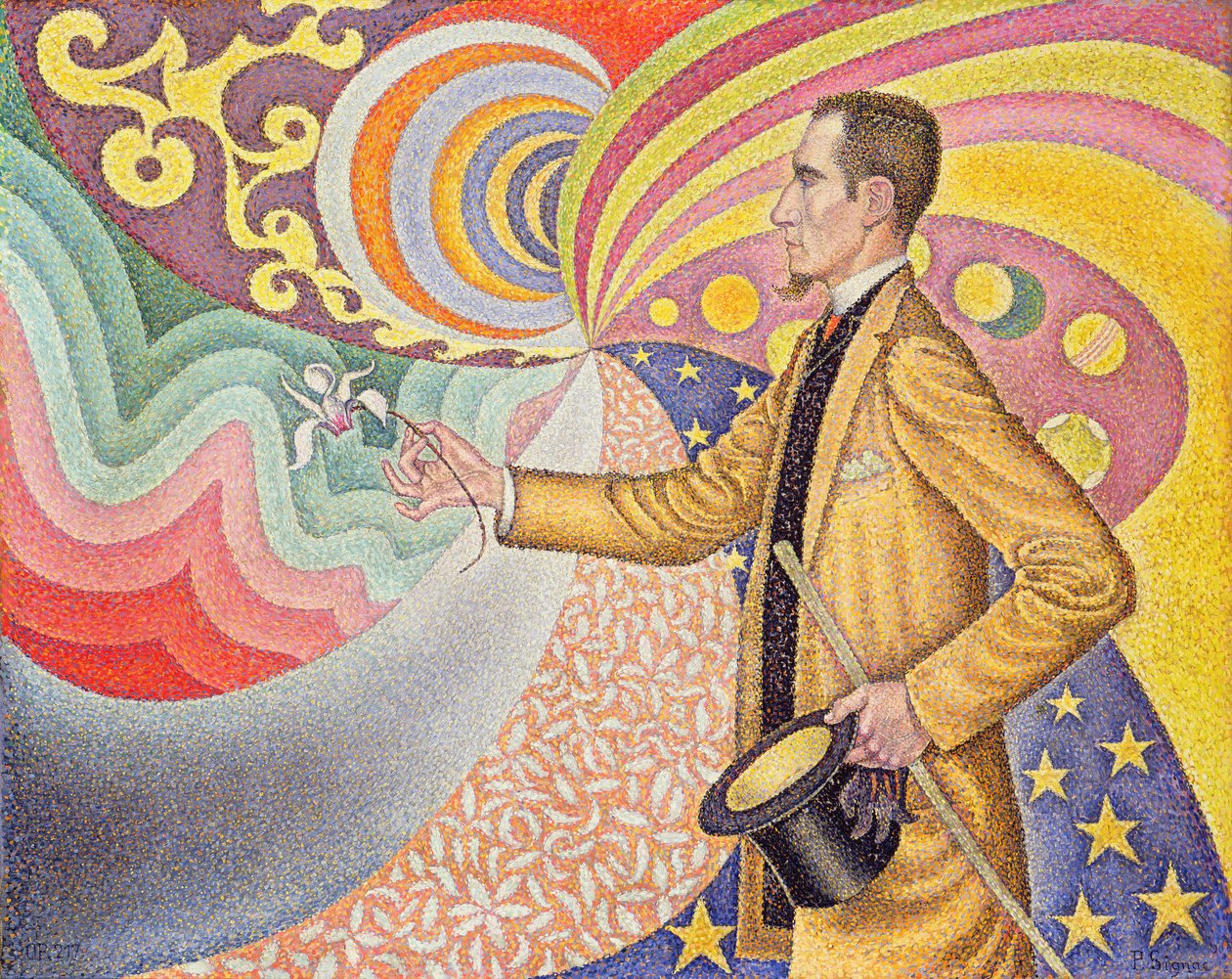 Portræt af M. Félix Fénéon, 1890 af Paul Signac