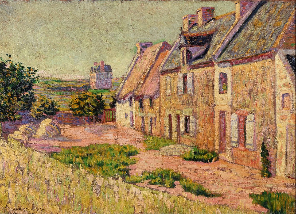 Saint-Briac, gårdhave ved Hue City, 1885 af Paul Signac