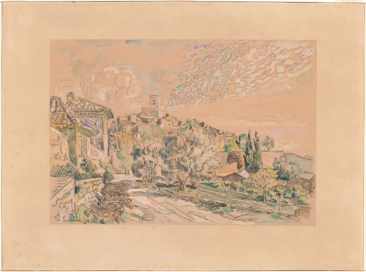 Saint-Paul-de-Vence af Paul Signac