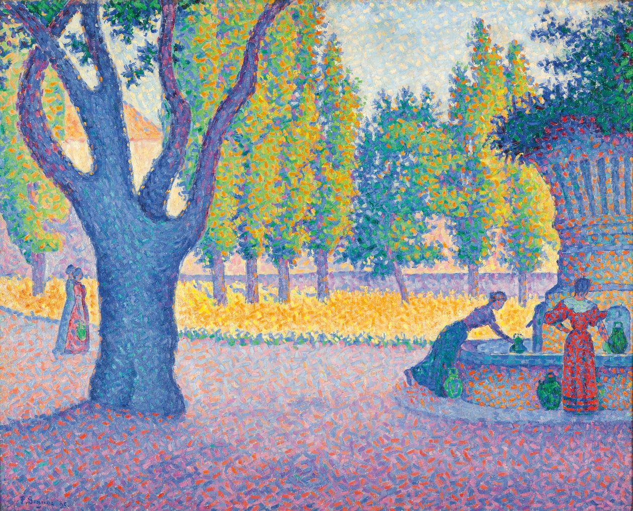 Saint-Tropez, Fontaine des Lices af Paul Signac