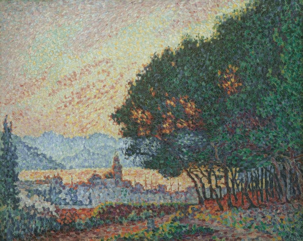 Saint-Tropez, Byen og fyrretræerne af Paul Signac