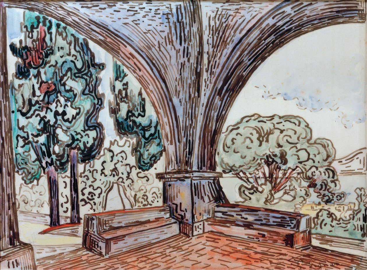 Saint-Tropez, kapellet i Sainte-Anne af Paul Signac