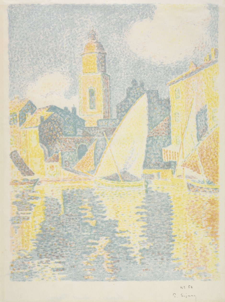 Saint-Tropez: Havnen, 1897-98 af Paul Signac