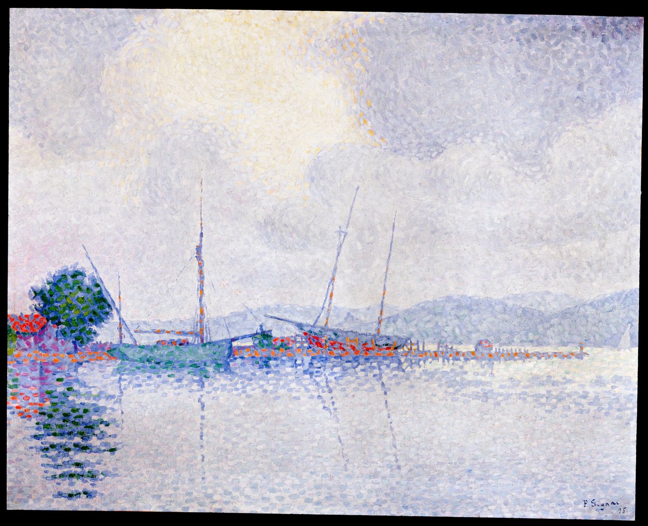 Saint-Tropez, efter stormen, 1895 af Paul Signac