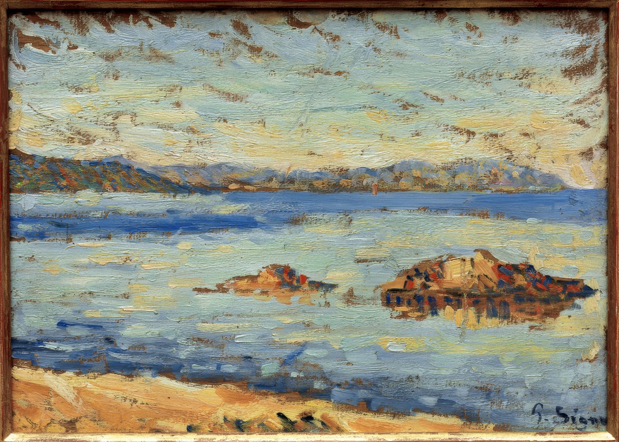 Saint-Tropez, rolig af Paul Signac
