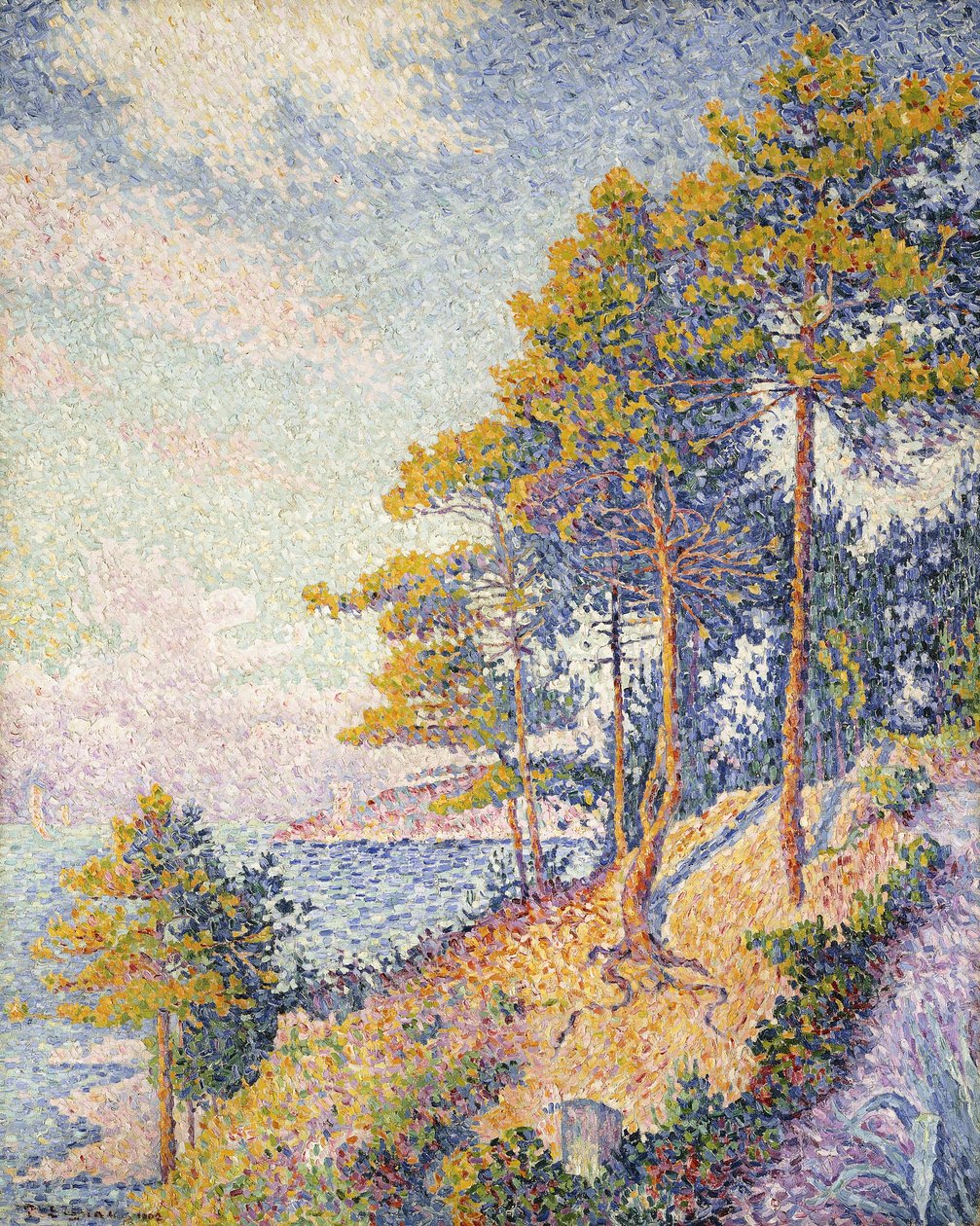 Saint Tropez, Kyststien, 1902 af Paul Signac