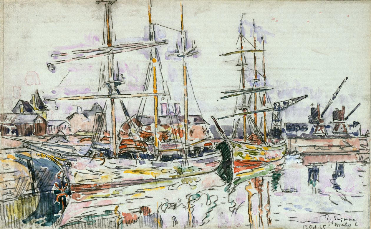 St. Malo, 1925 af Paul Signac
