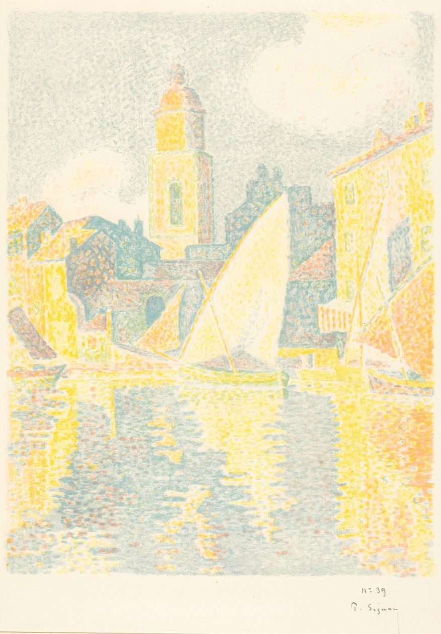 Saint-Tropez: Havnen af Paul Signac