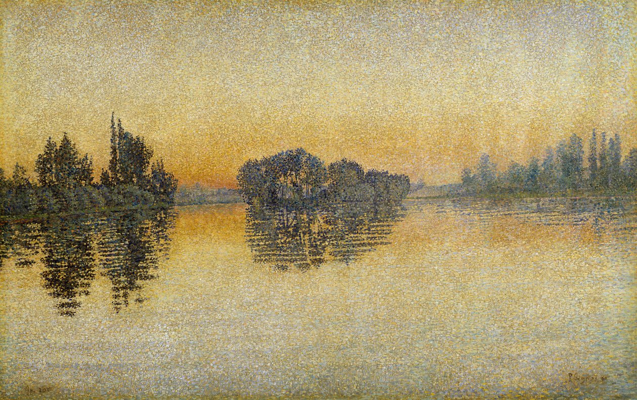 Solnedgang, Herblay af Paul Signac