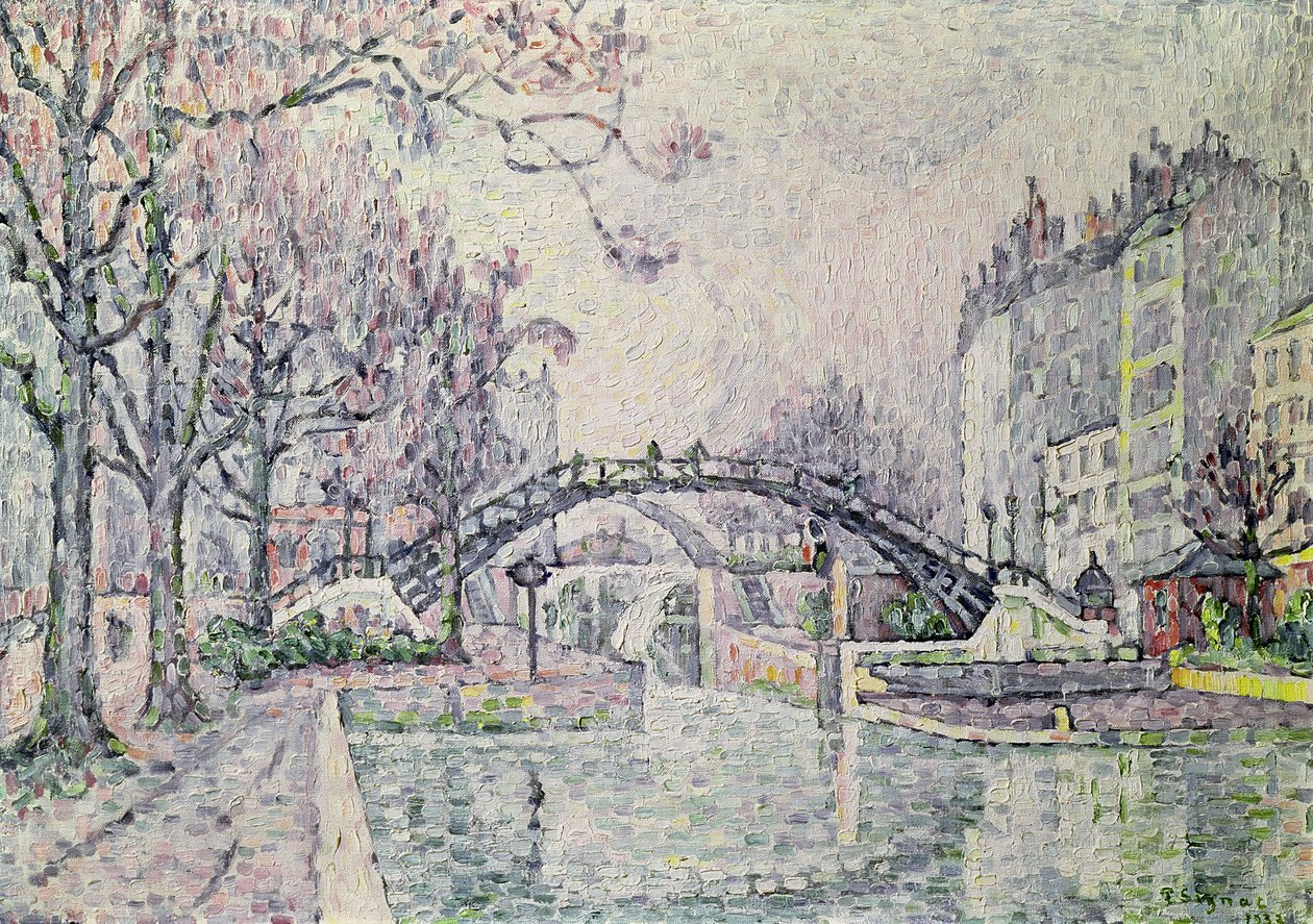 Canal Saint-Martin, 1933 af Paul Signac