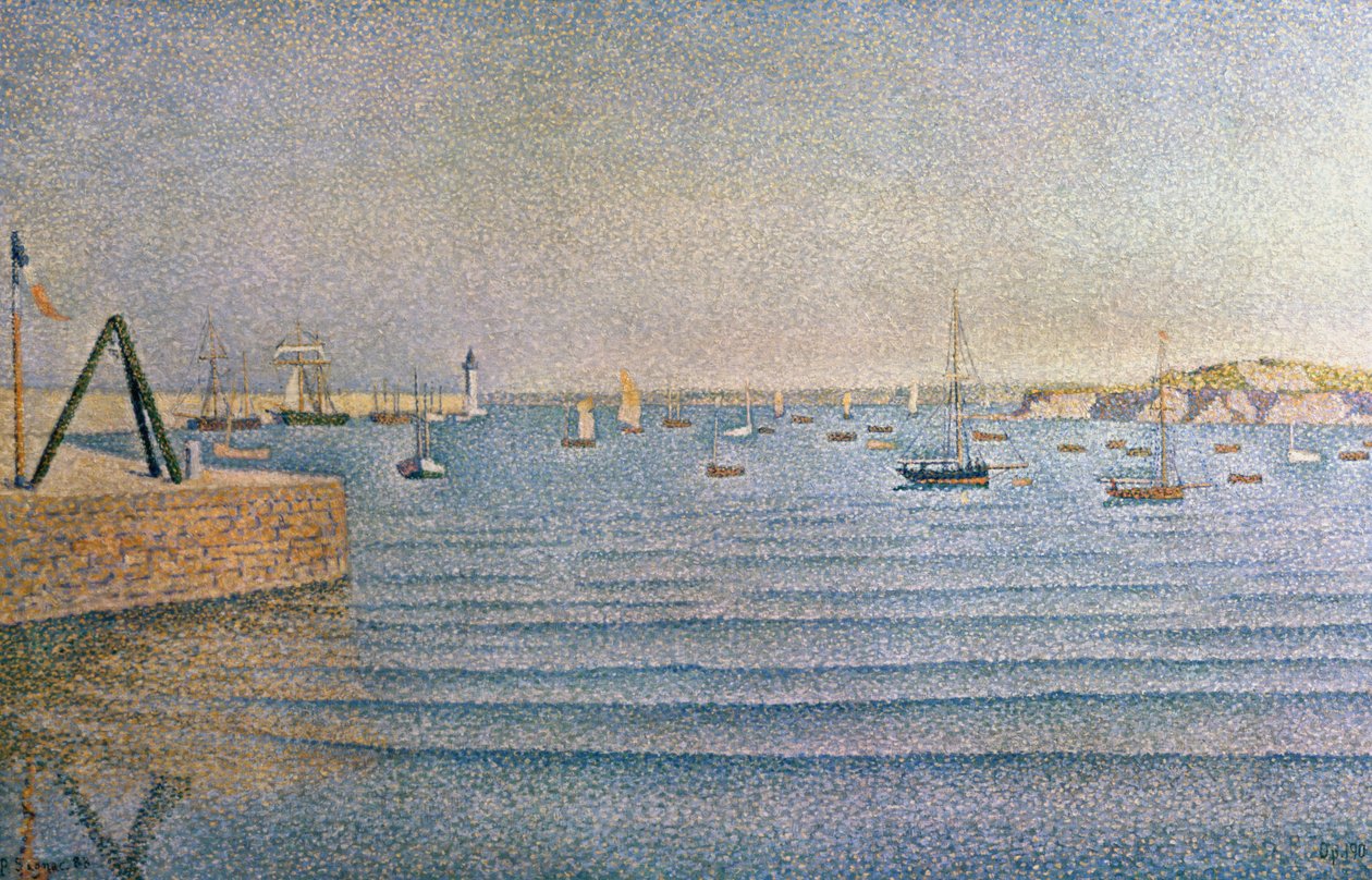 Havnen i Portrieux, 1888 af Paul Signac